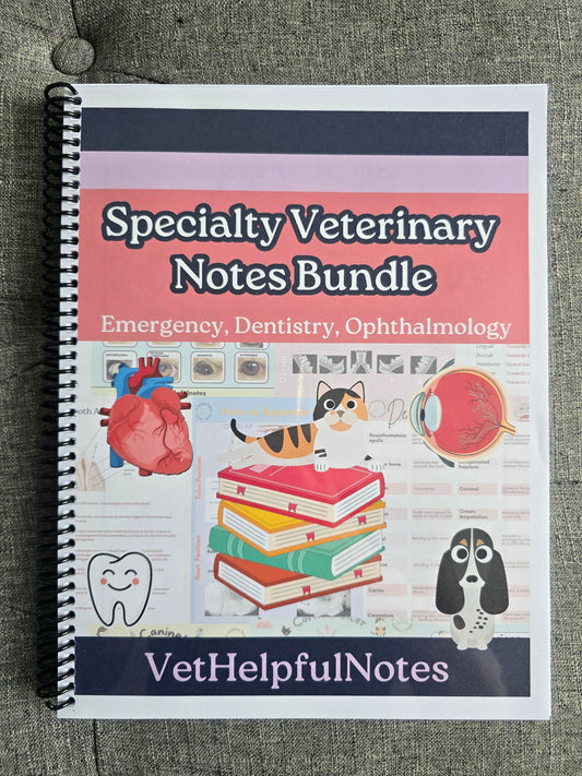 The Ultimate Veterinary Specialty Bundle Hard Copy - Emergency, Ophthalmology, Dental Guides***10% OFF Through 6/7***