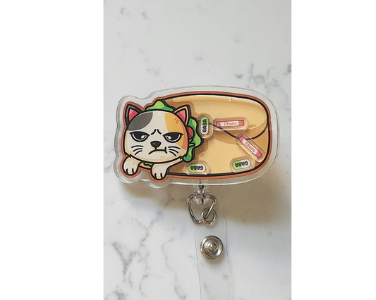 Kitty Burrito Badge Reel