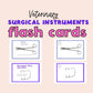 Vet flash cards surgery veterinary flashcards surgical instruments vet tech study cards vet med study cards vet tech gift veterinarian gift