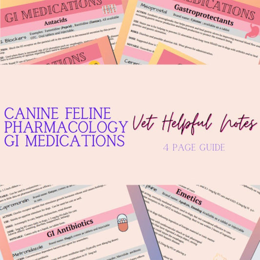 Veterinary GI pharmacology, Vet GI Medications Guide