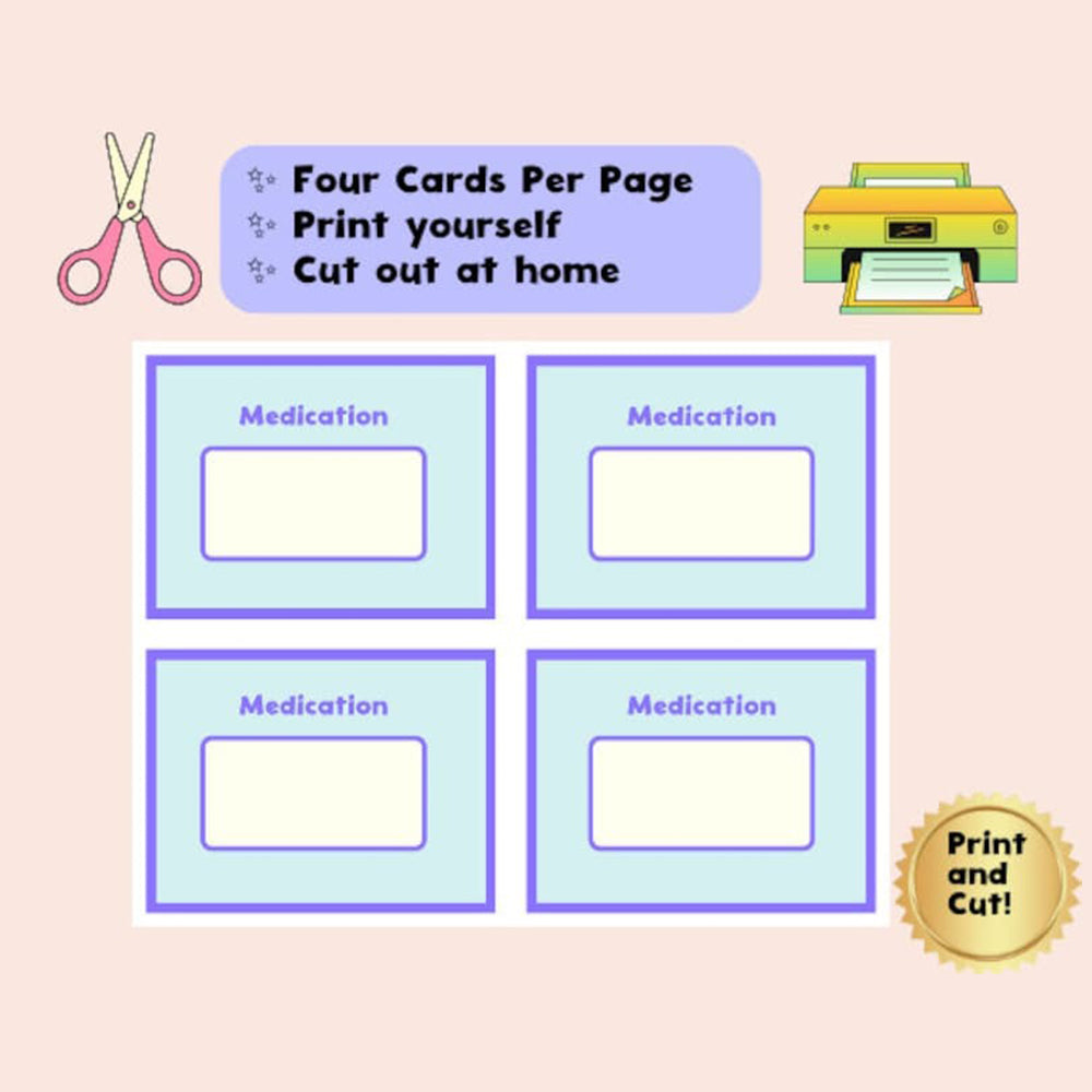 Digital drug card template veterinary pharmacology flash cards revision vet study aid vet tech medication flashcards digital vet