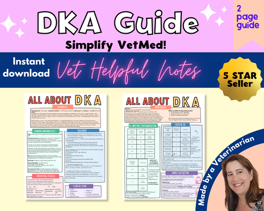 DKA Canine/Feline, Vet Endocrine; Vet Tech, Vet Student, Vet notes
