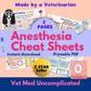 Veterinary Anesthesia Cheat Sheets