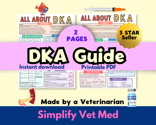 DKA Canine/Feline, Vet Endocrine; Vet Tech, Vet Student, Vet notes