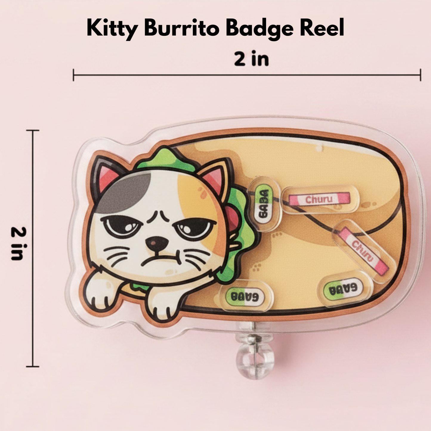 Kitty Burrito Badge Reel