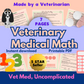 Best Selling Math Guide; vet notes for vet techs, vet students; Veterinary Calculations Cheat Sheets