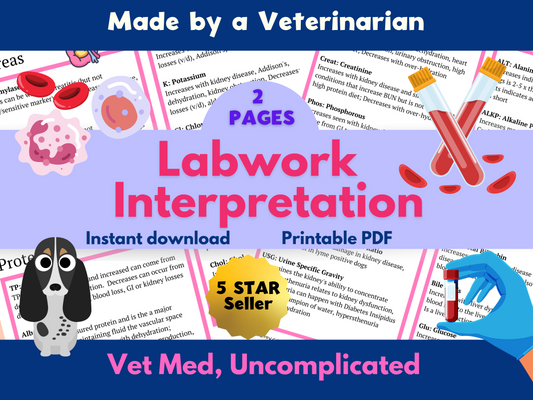 Best Selling Vet Med Labwork Interpretation Guide