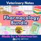 Veterinary pharmacology bundle: Antibiotics,GI, Cardio, Respiratory, NSAID/steroids, Opioid/sedation/anesthesia drugs, VTNE prep