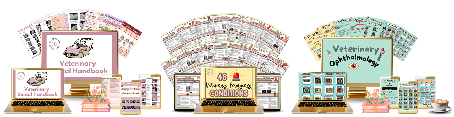 The Ultimate Veterinary Specialty Bundle Hard Copy - Emergency, Ophthalmology, Dental Guides