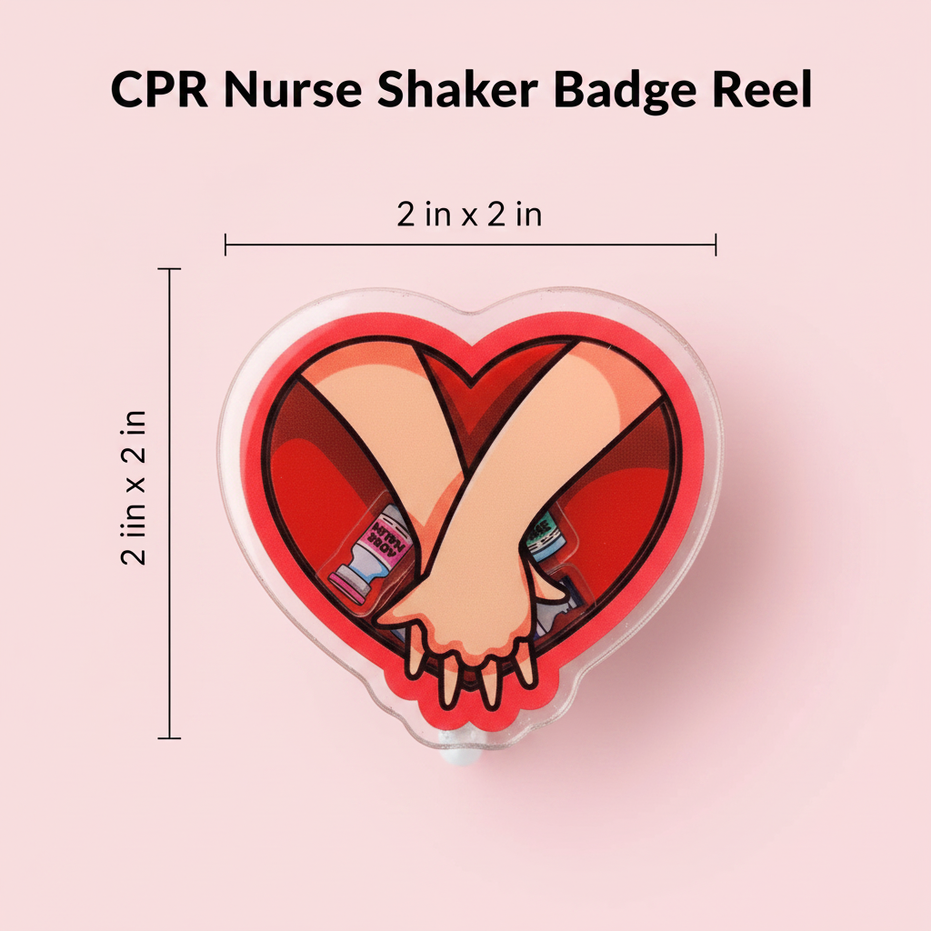 Nurse badge reel CPR badge reel cardiac nurse cardiology badge cardiac care nurse icu nurse ER nurse badge CPCR nursing life Nurses Week