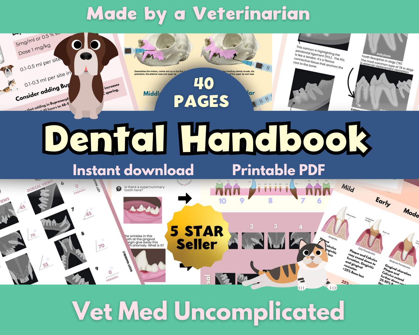 Veterinary Dental Handbook - 40 Pages