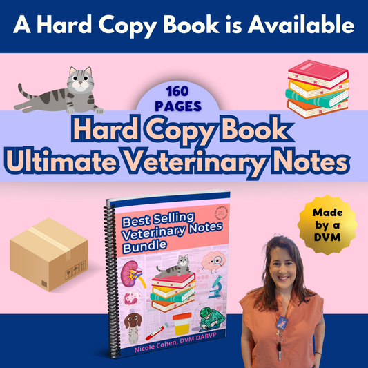 All 5 Ultimate Veterinary Bundle - 2 Books, Flashcards, Anatomy Cube and Anesthesia Clipboard