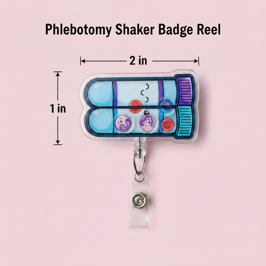 Phlebotomy Shaker Badge Reel