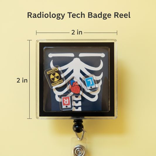 Radiology Tech Shaker Badge Reel