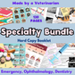 All 5 Ultimate Veterinary Bundle - 2 Books, Flashcards, Anatomy Cube and Anesthesia Clipboard